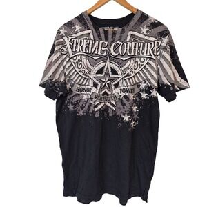 Xtreme Couture Mens Graphic T-Shirt Black MMA Size Large